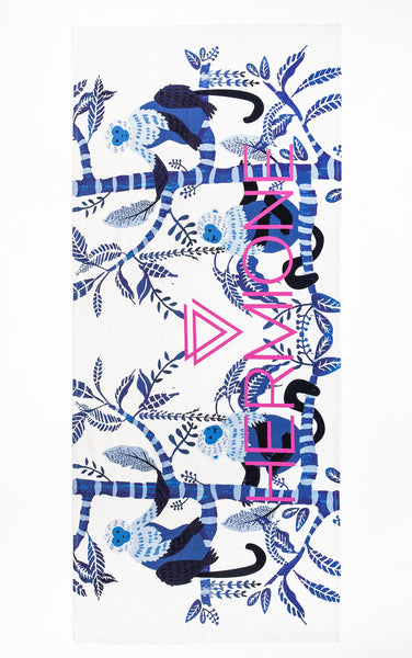 Monkey Fouta Beach Towel